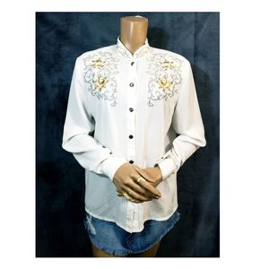 Vintage Christie & jill  stand up collar size 10